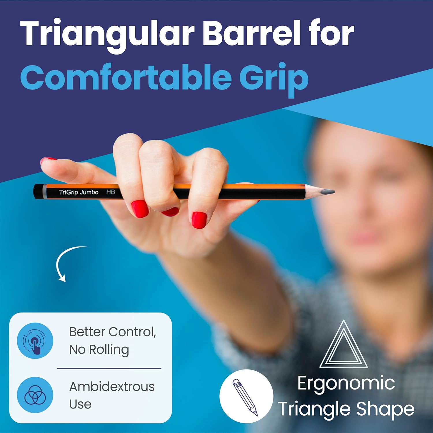 Thumbnail 3 de Eziglide TriGrip Jumbo HB Pencils