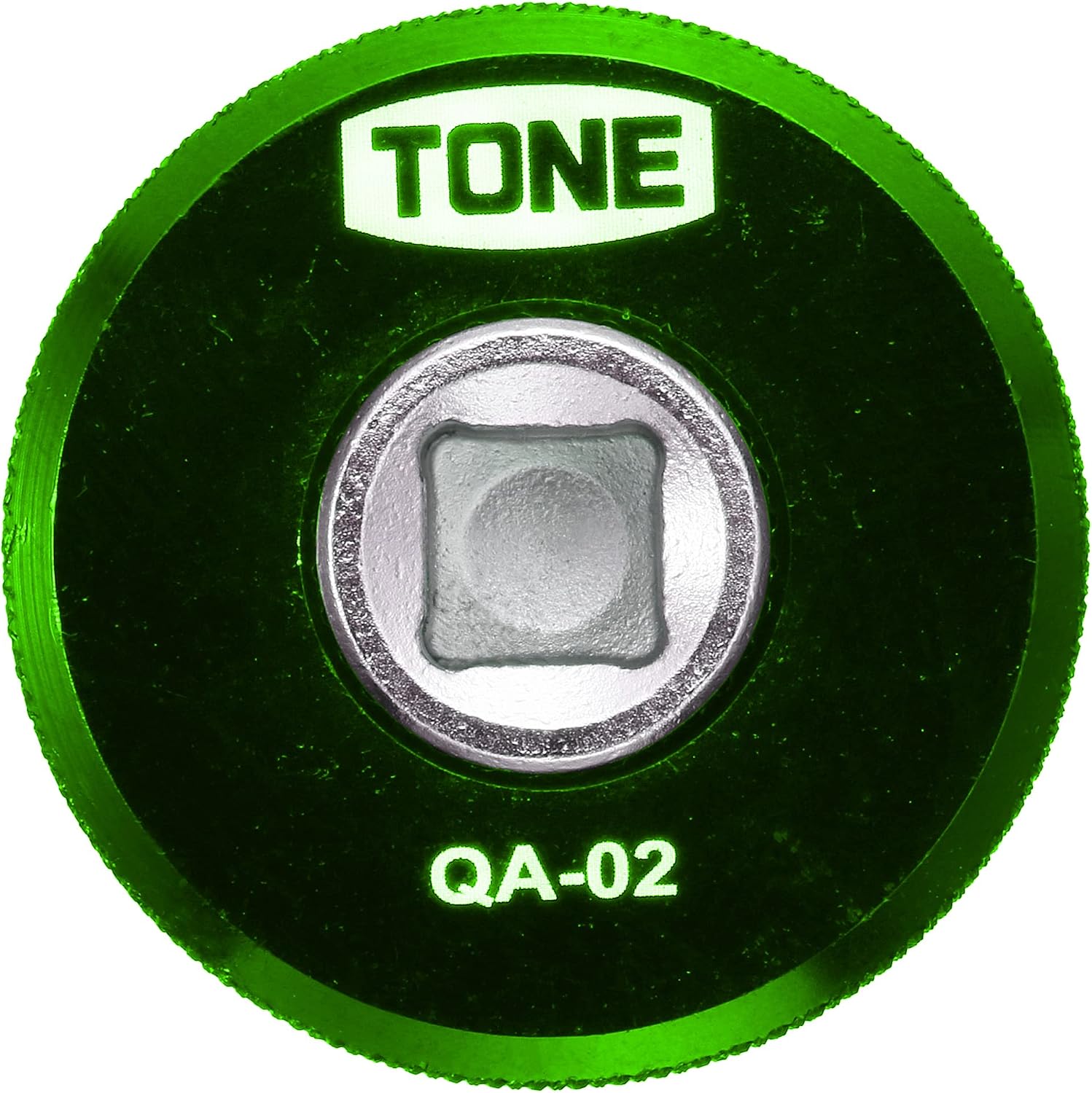 Detalle 2 de トネ(TONE) L-QA-02G クイックアダプター 差込角6.35mm(1/4")・アルミ製・グリーン