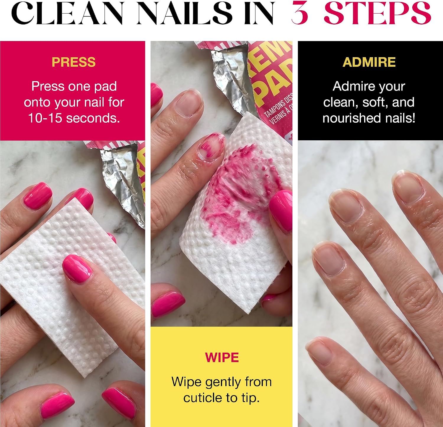 Thumbnail 5 de R&S ELITE XL Nail Polish Remover Wipes, Non-Acetone, 4 x 6 in, 30 Count
