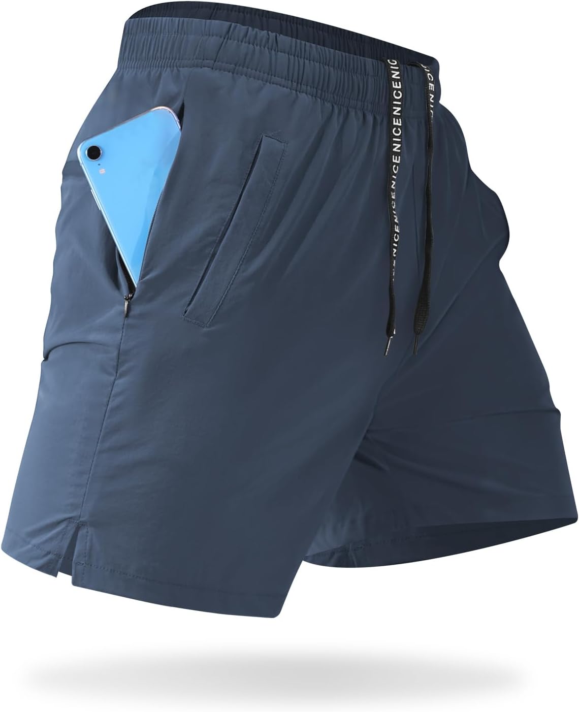 Detalle 2 de CANGHPGIN Men's Workout Athletic Shorts 5 Inch Inseam with Multiple Pockets and Quick-Dry Nylon