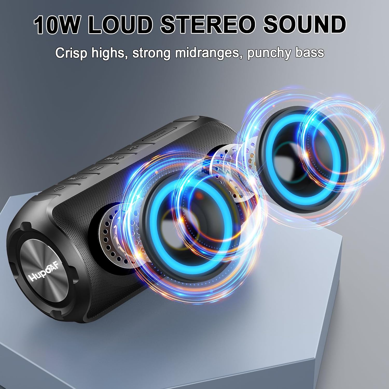 Thumbnail 1 de Hupoaf 3D-Stereo Bass Bluetooth Speaker 1800mAh