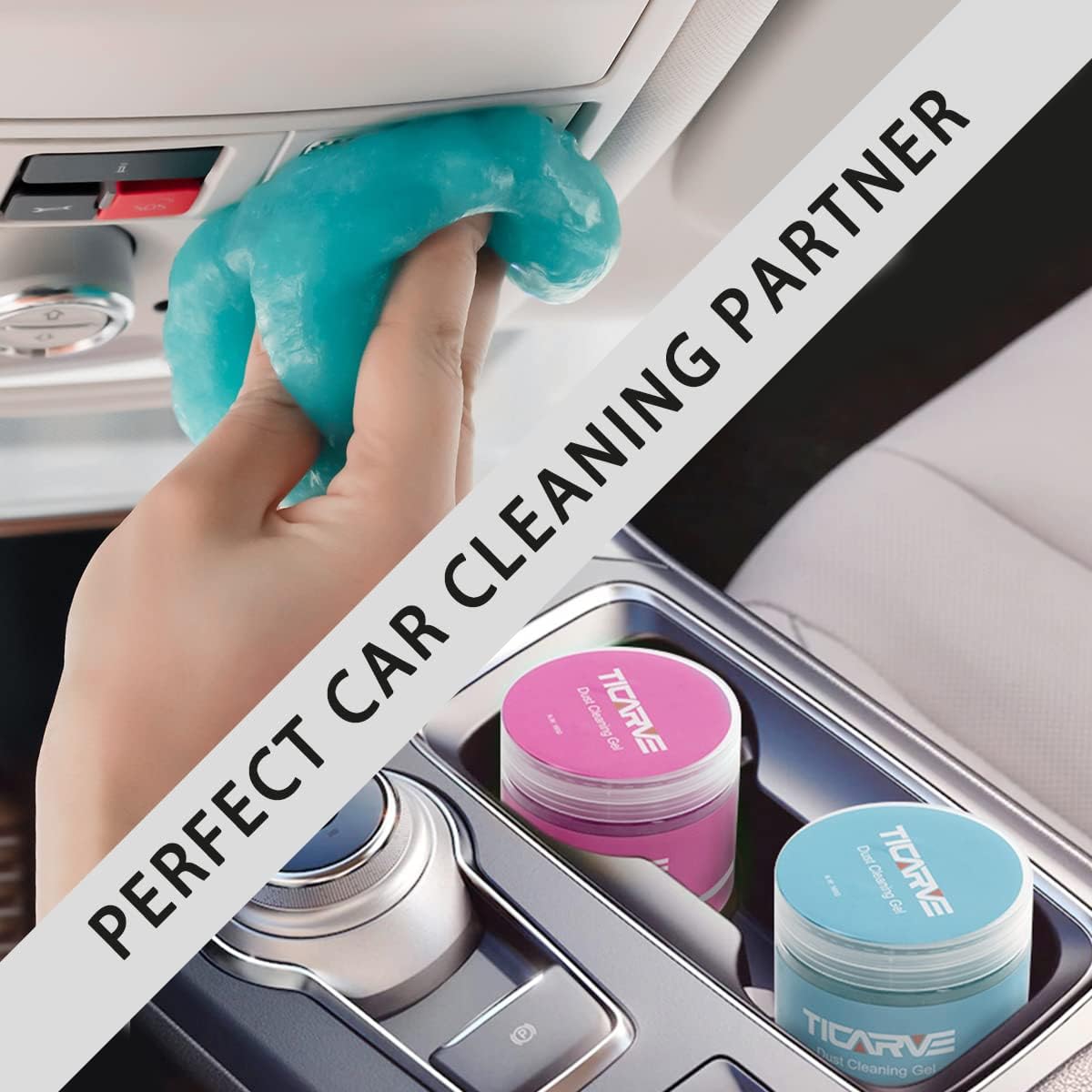 Thumbnail 1 de TICARVE Cleaning Gel Putty (2 Pack) for Car Detailing, Keyboards & Vents