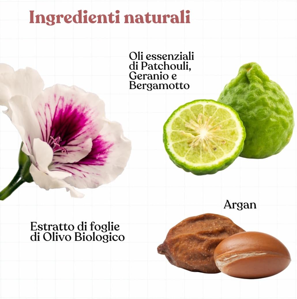 Detalle 2 de Bau Profumo per Cani Lunga Durata – Deodorante Cane con Oli Essenziali, Argan e Patchouli
