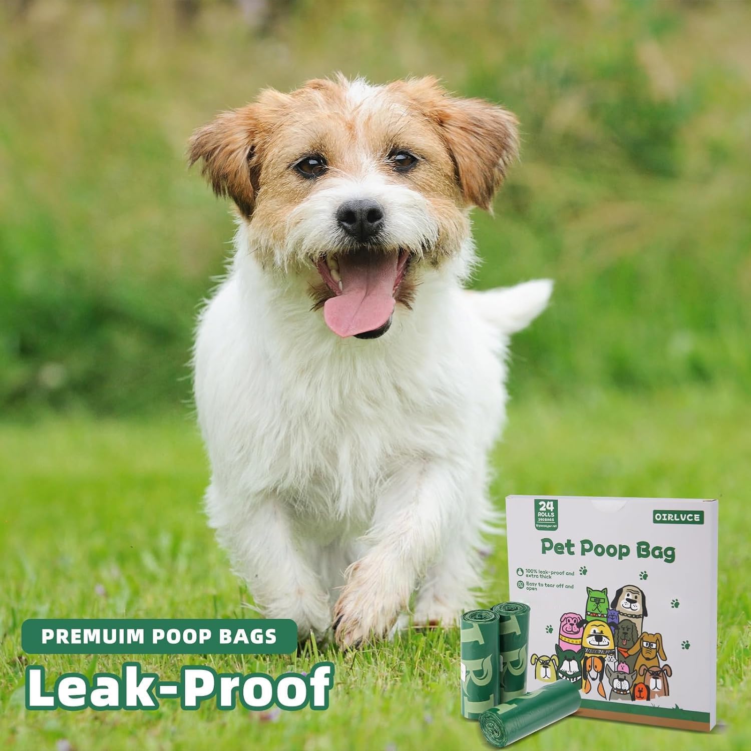 Thumbnail 6 de 240 Dog Poo Bags 24 Rolls Coreless, Leak‑Proof Dog Waste Bags
