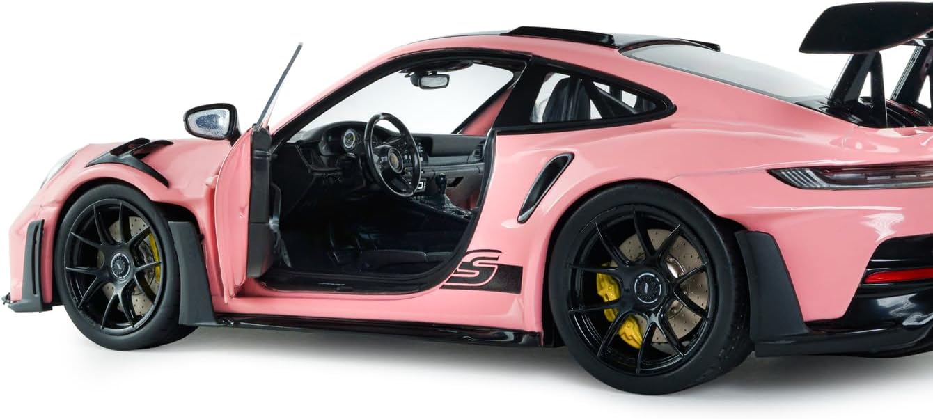 Thumbnail 4 de Solido Porsche 911 GT3 RS 2024 1:18 – Die-Cast Rose Exclusive Allemand sur Socle