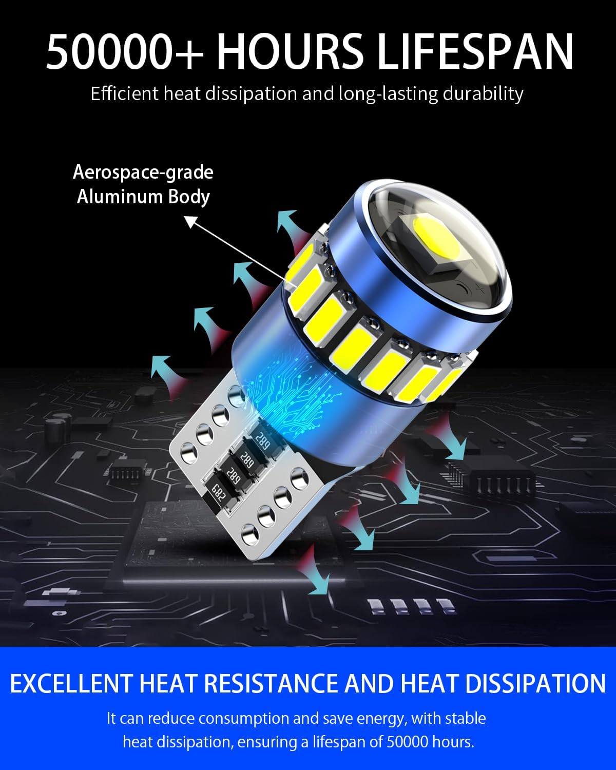 Thumbnail 4 de T10 LED car bulbs