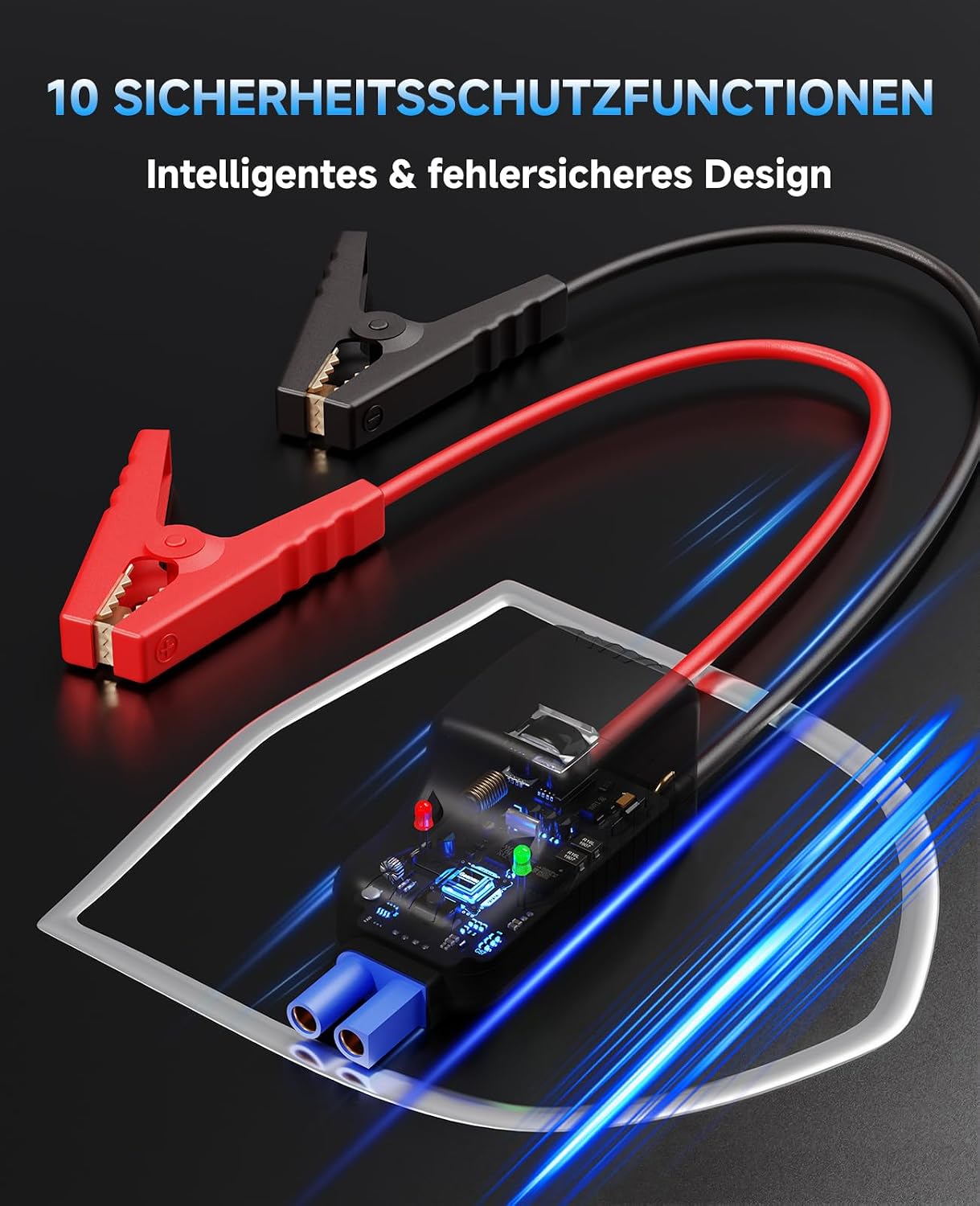 Thumbnail 6 de Upgrade Starthilfe Powerbank für PKW mit Kompressor (150 PSI) und 5000A Jumpstarter – 12V Starterhilfe & Reifenfüller