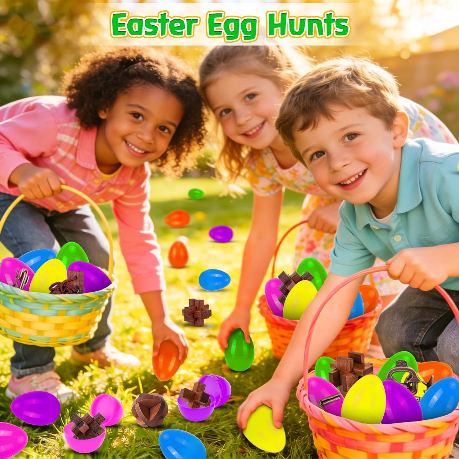 Detalle de CHILDGO Easter Basket Stuffers 24-Pack Puzzle Toys for Kids, Teens & Adults