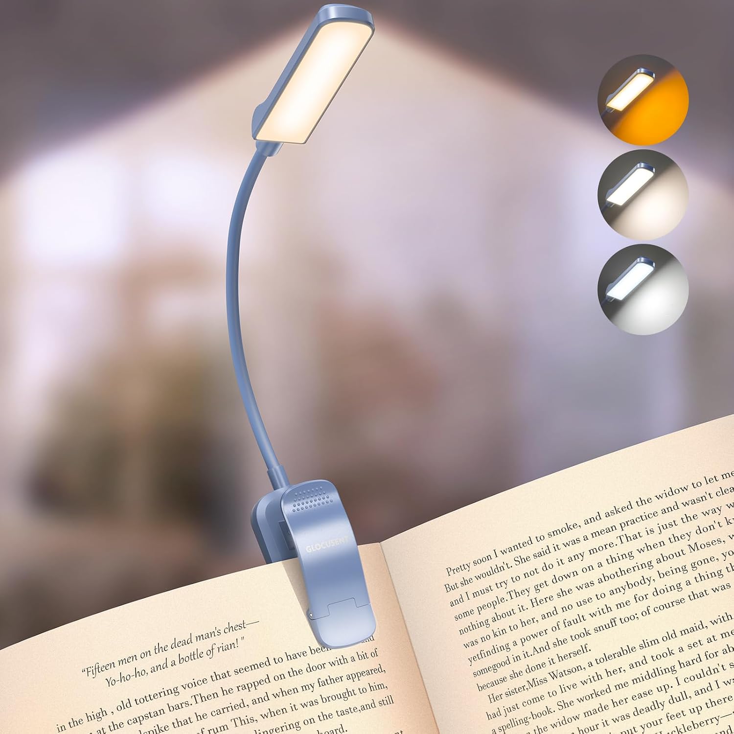 Thumbnail 6 de Glocusent Lampe de Lecture Livre – 120 h d’autonomie, 5 températures et USB-C