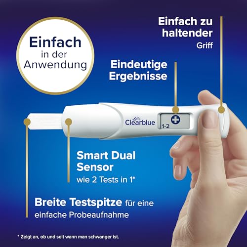 Detalle de Clearblue Digitaler Schwangerschaftstest mit Wochenbestimmung – 1 Test