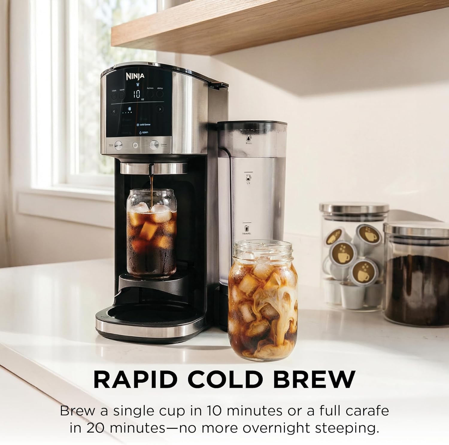 Thumbnail 4 de Ninja DualBrew Coffee Maker GP161: Grounds or Pods, Classic, Rich, Over Ice, & Cold Brew