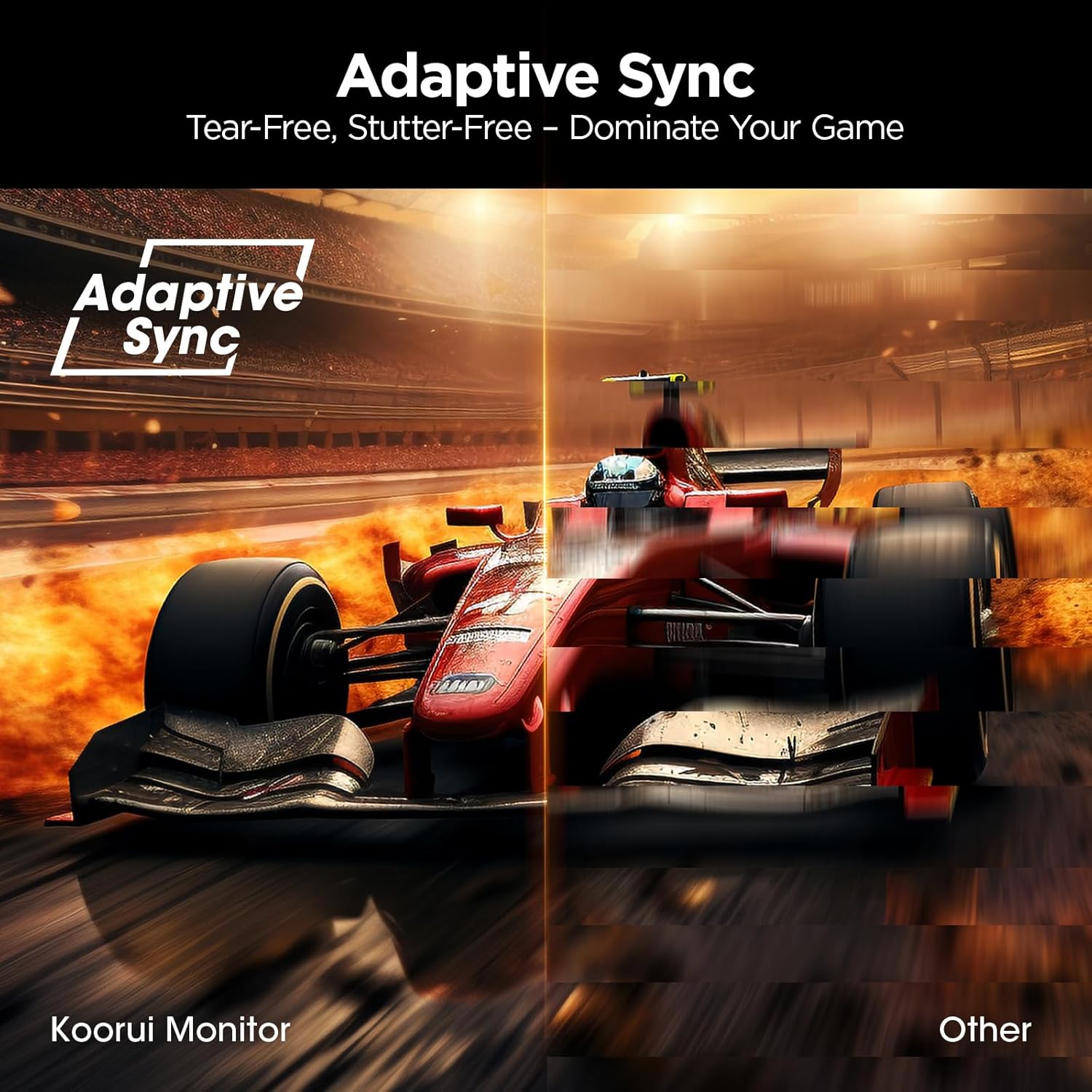 Thumbnail 3 de KOORUI 24" Gaming Monitor (240Hz, 1ms) with FHD HDR400, VA Panel, Adaptive Sync, HDMI 2.0 + DP 1.4