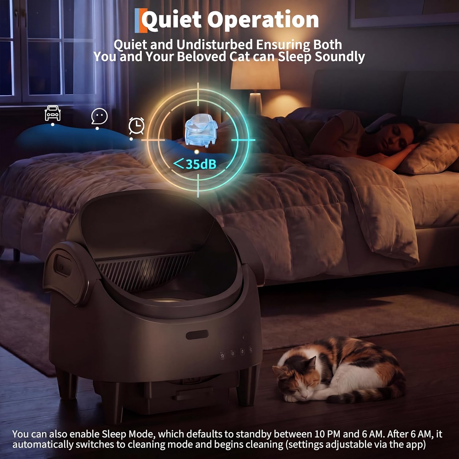 Thumbnail 6 de Garvee aZ1-S3cpwEvafMejE-P-uV4RRbrg1 Self-Cleaning Cat Litter Box, Large, App-Controlled