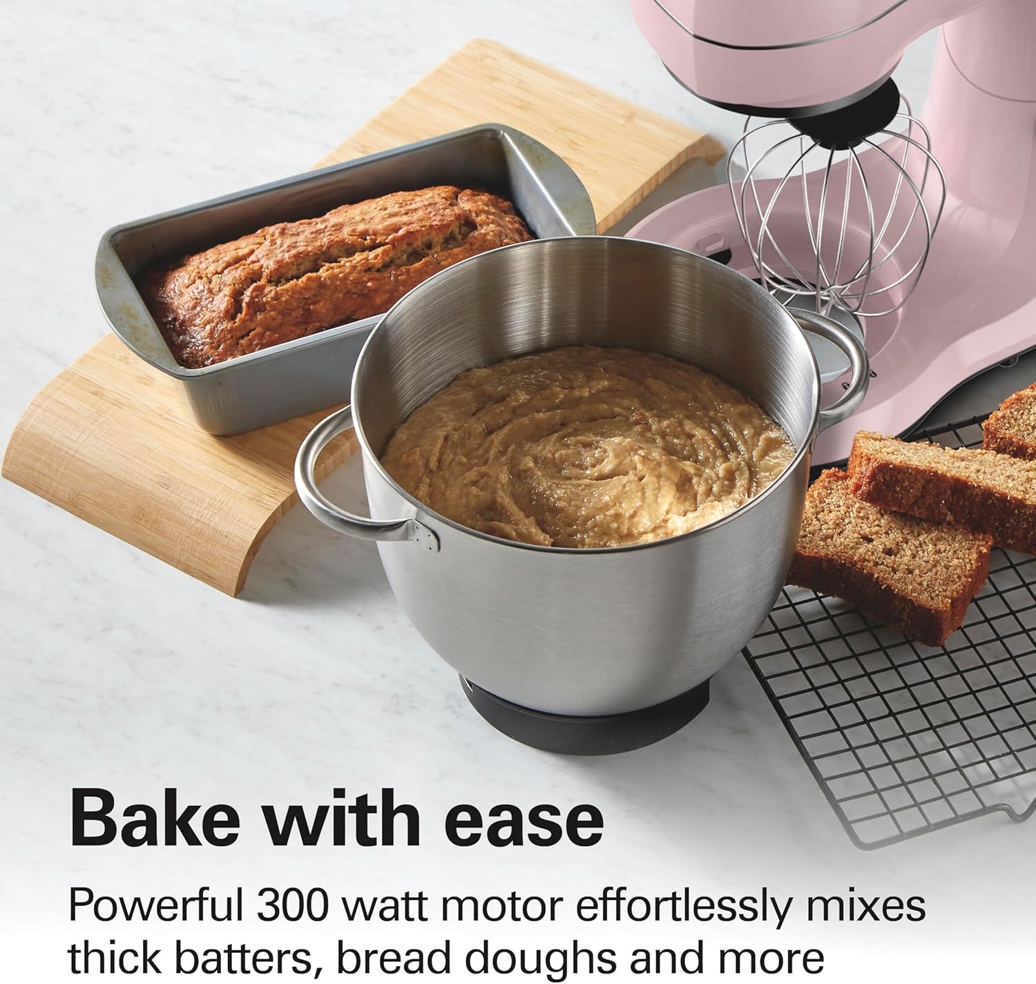 Thumbnail 1 de Hamilton Beach Electric Stand Mixer, 4 Quarts, Pink