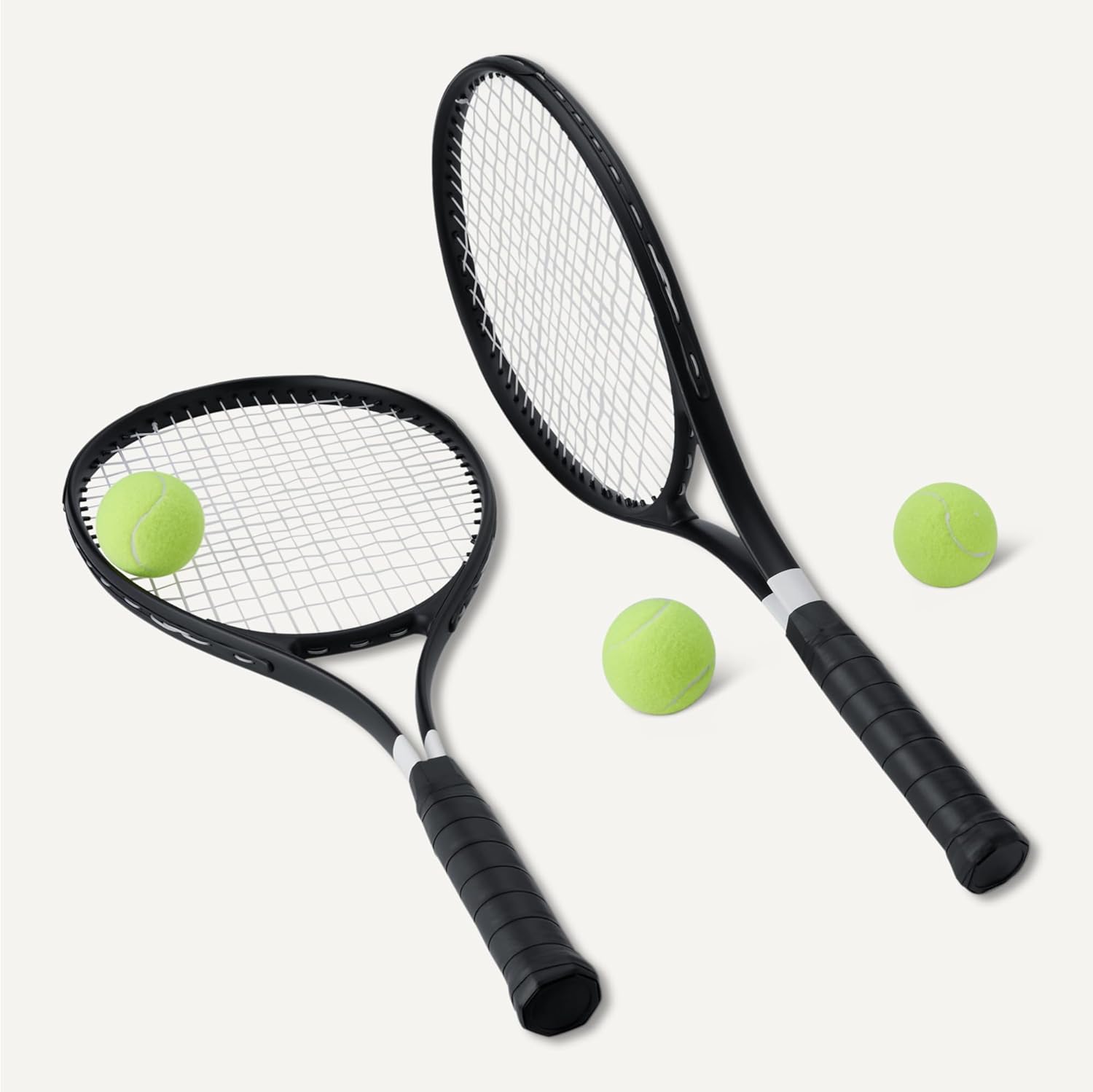 Thumbnail 3 de Amazon Basics Lot de 2 raquettes de tennis adulte 68,5 cm – avec 3 balles et 2 surgrips