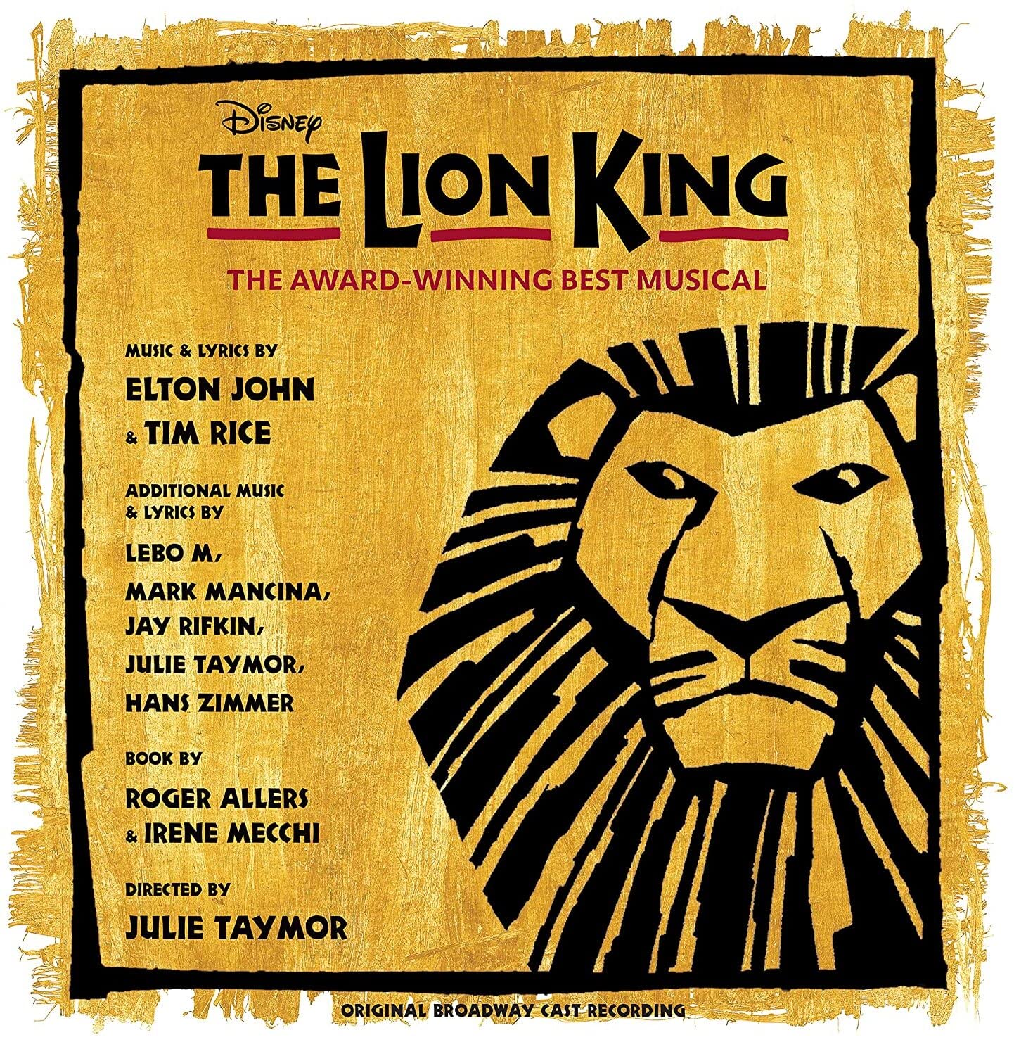 Detalle de The Lion King: Original Broadway Cast EVP-050087508746 2-LP Vinyl Set