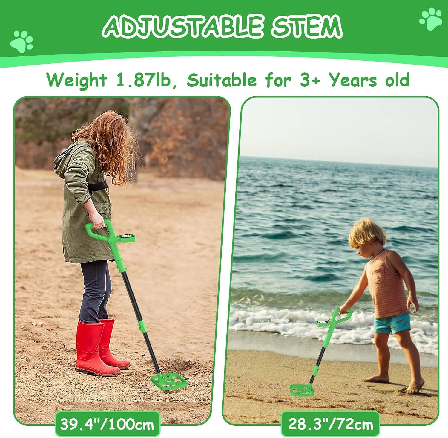 Thumbnail 5 de OMMO USB-C Kids Metal Detector with Rechargeable Battery and Fun LCD Display