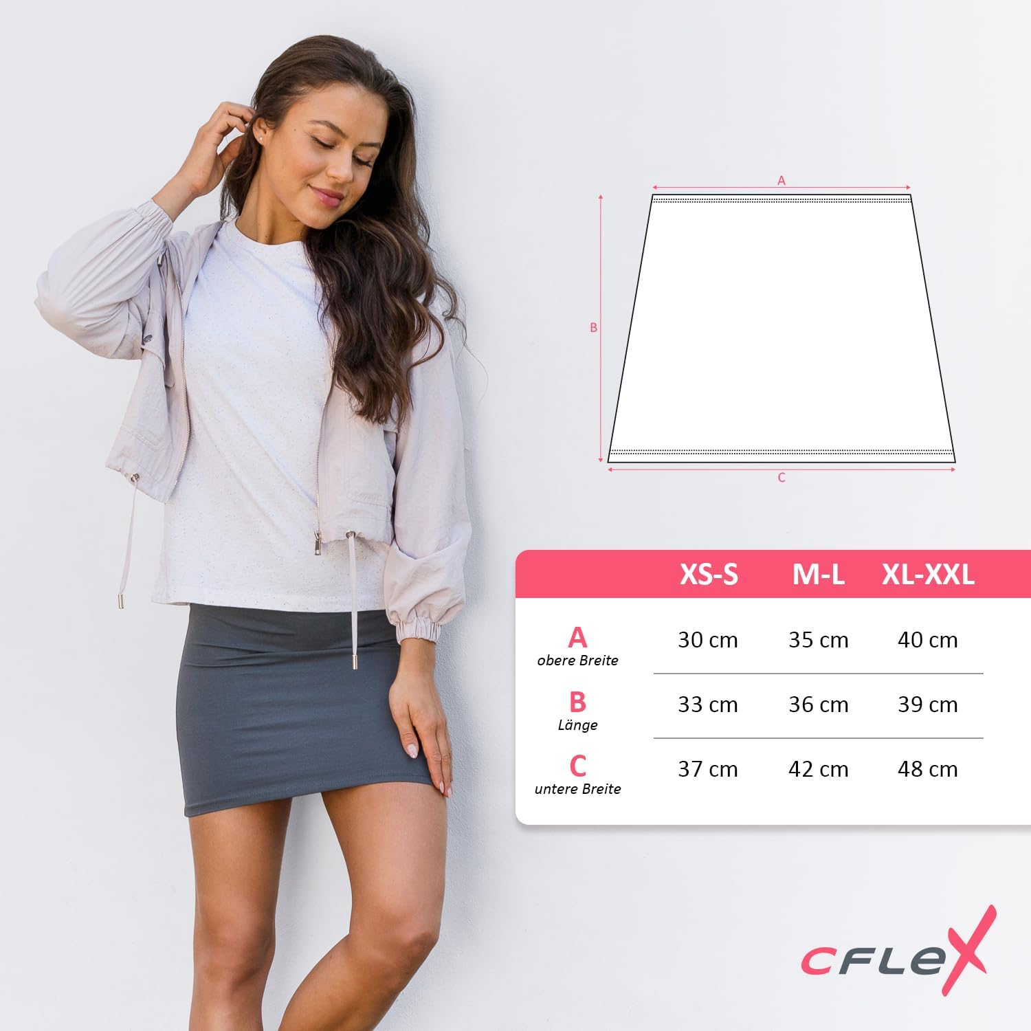 Thumbnail 4 de CFLEX Variotube Women's Cotton-Blend Kidney Warmer, Shirt Extension and Mini Skirt
