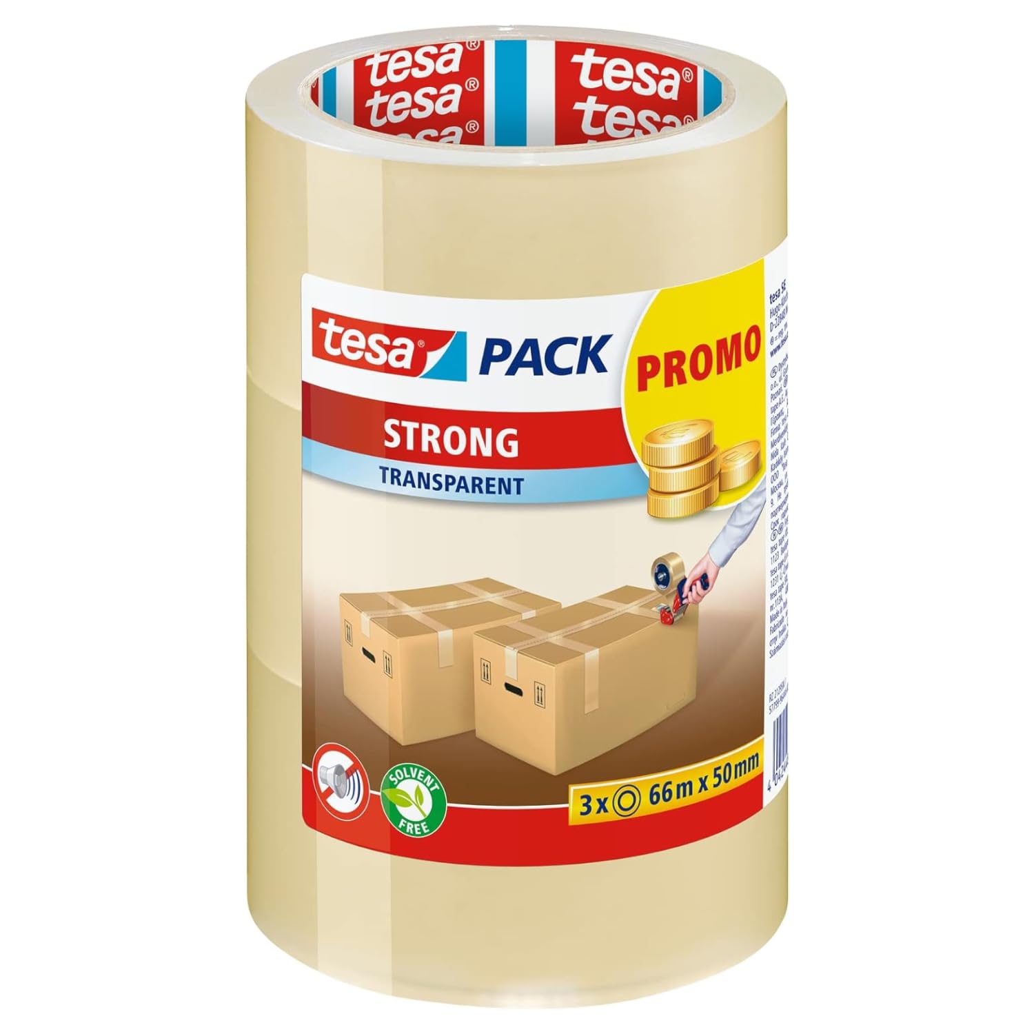 tesa tesapack Strong 66 m Rolle