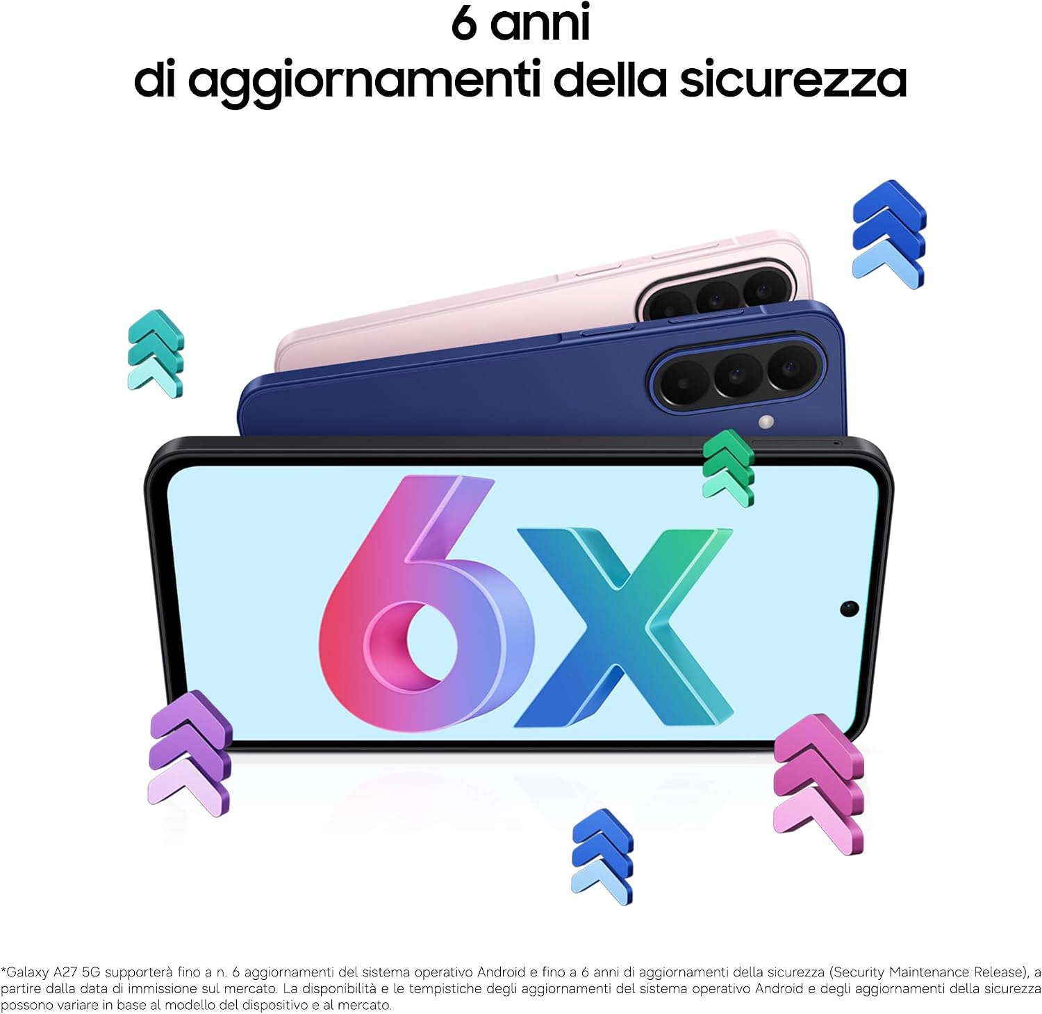 Detalle 2 de Samsung Galaxy A27 5G 128GB RAM 6GB Light Pink — Scheda di valutazione