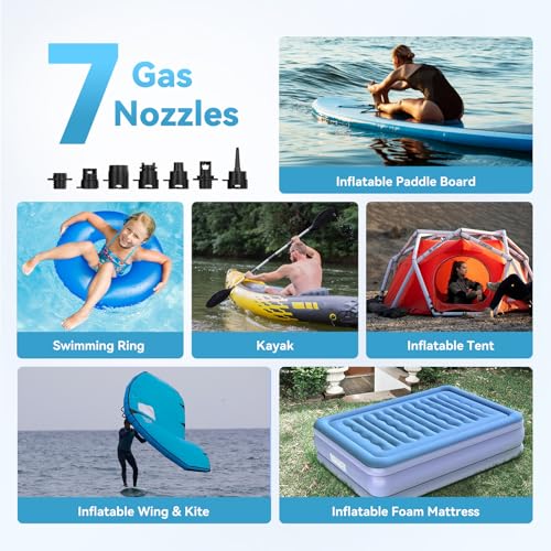 Thumbnail 7 de Hydrohero Pompe Sup électrique, rechargeable 20 PSI — Gonflage rapide pour planches SUP