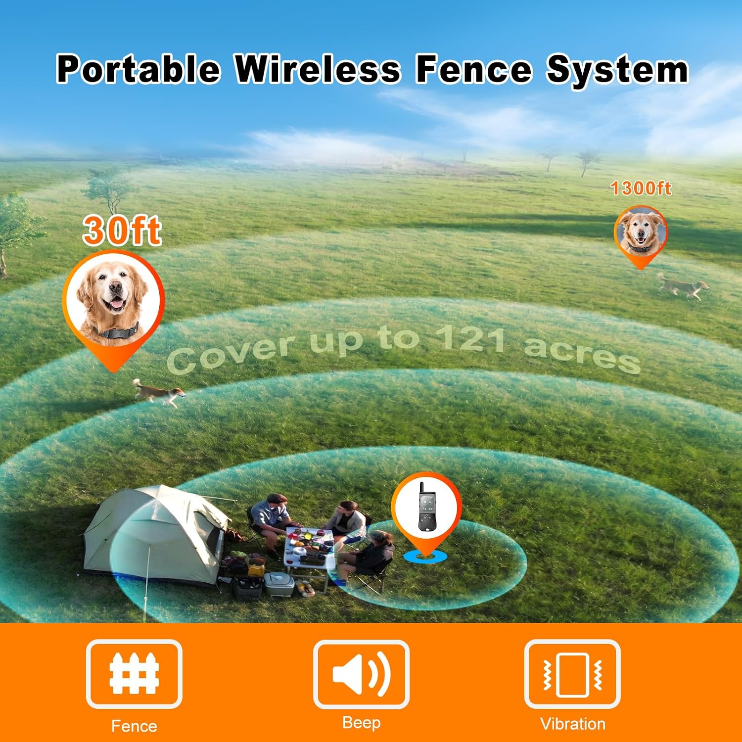 Thumbnail 1 de Ecoluminor Wireless Dog Fence and Training Collar 2-Pack