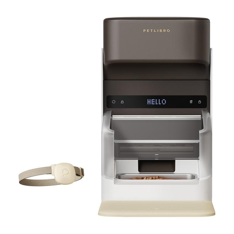 Detalle 2 de Dispensador de comida Petlibro PL-AF301-31B RFID 3L con collar para perros y gatos
