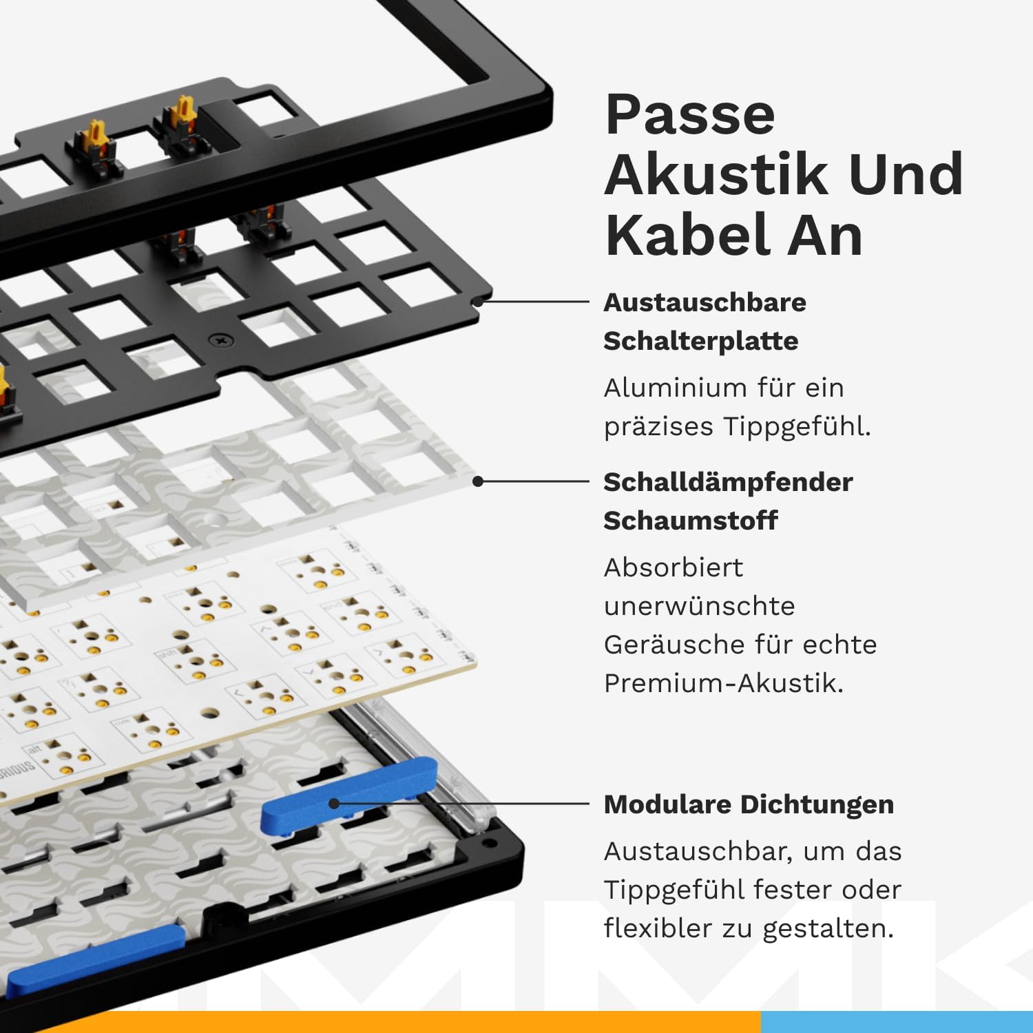 Thumbnail 3 de GLORIOUS Gaming GMMK 3 PRO Barebones – 100% Hot-Swap Tastaturset mit Vollaluminiumgehäuse (ISO/EU)