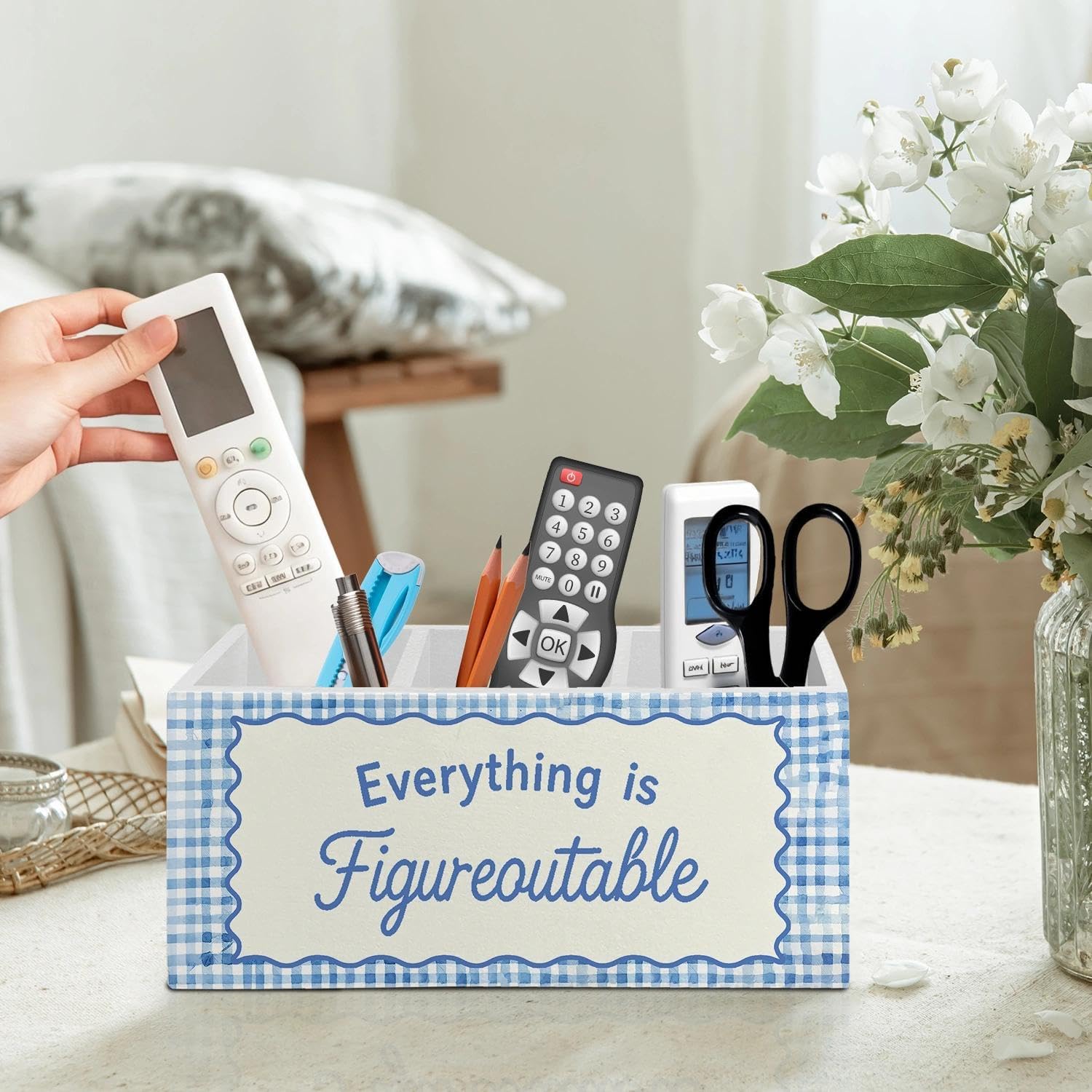 Thumbnail 1 de LIANGEAGOM Wooden Desk Organizer