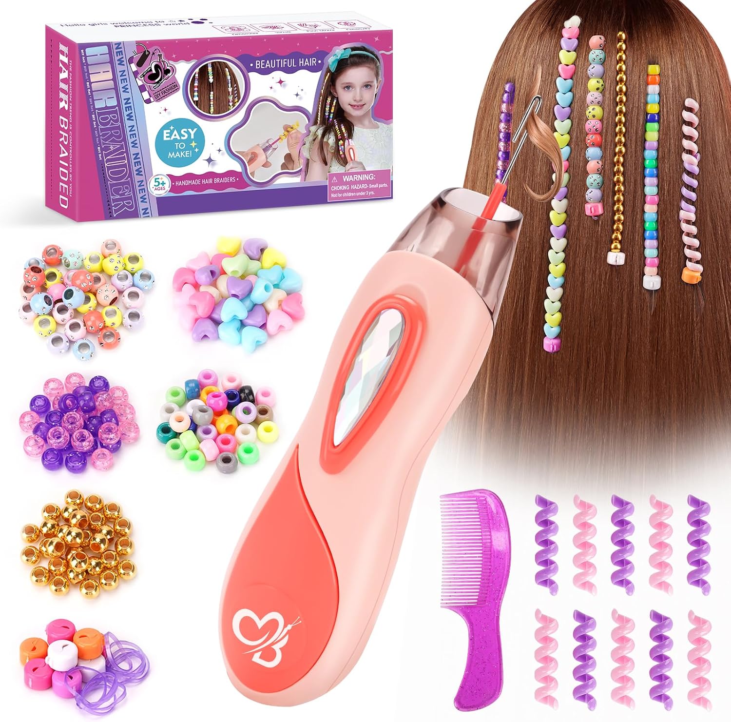 Detalle de Flnlano Geschenk Mädchen Haarschmuck Set 5–12 Jahre