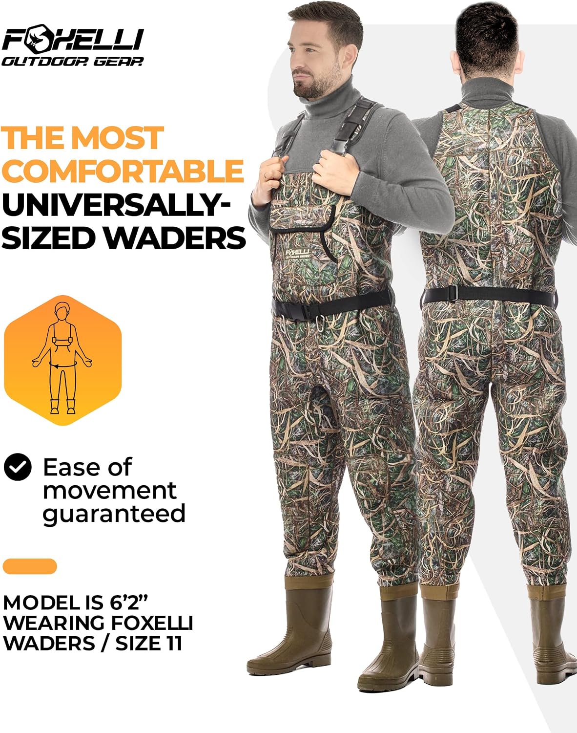 Detalle de Foxelli Chest Waders 4mm Neoprene