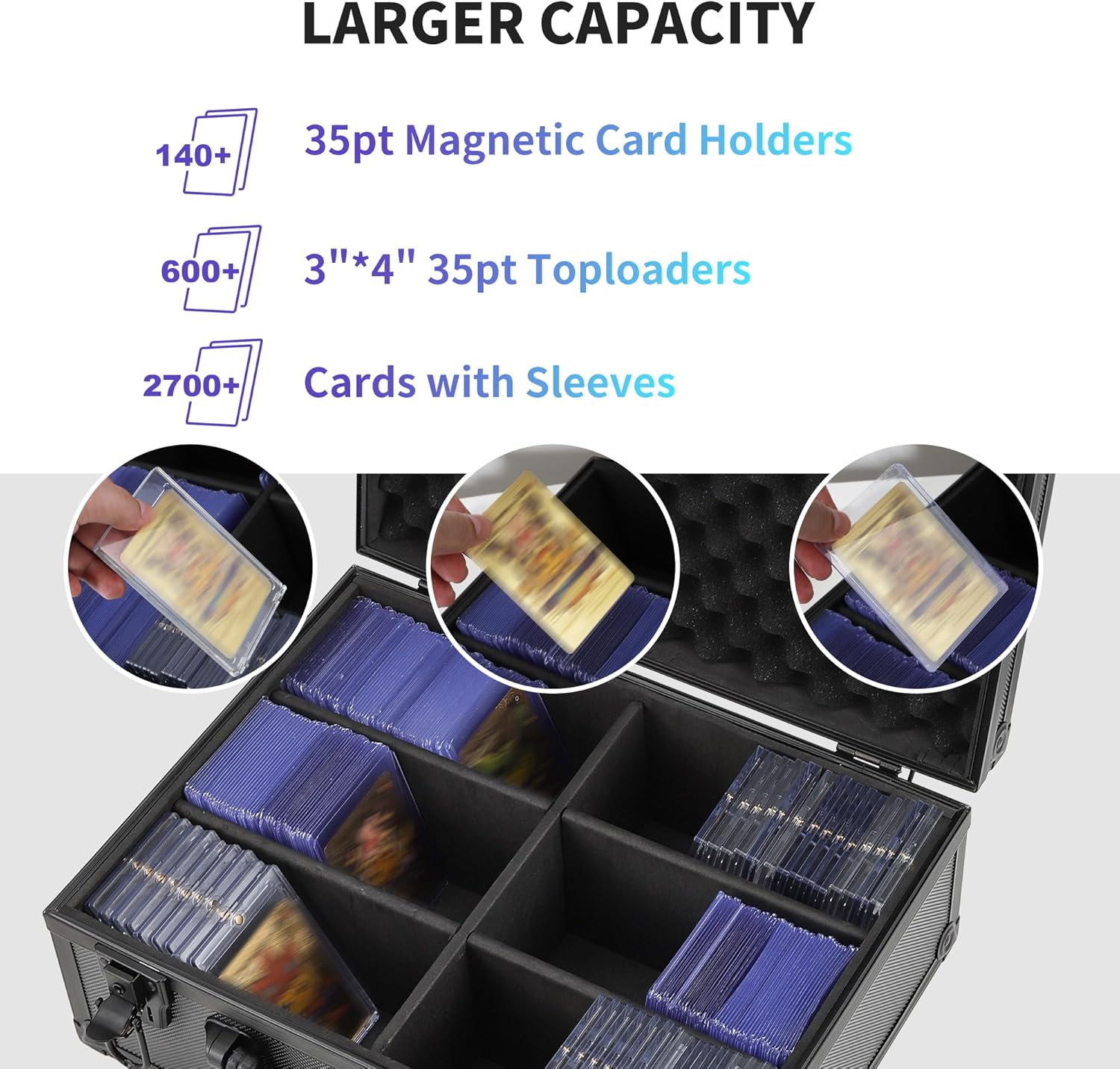 Thumbnail 1 de HZGXQN Toploader Storage Box Holds 600+