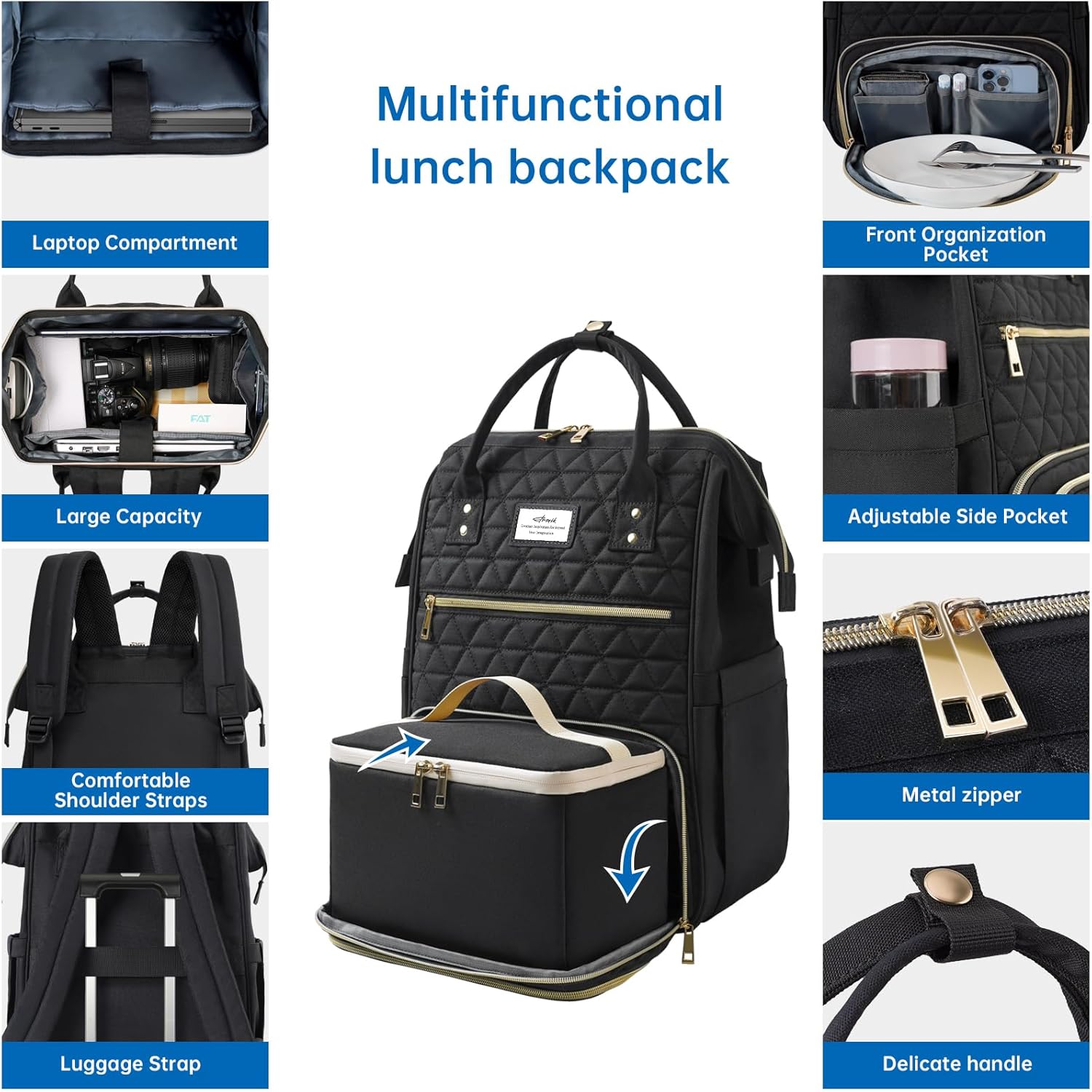 Thumbnail 1 de ETRONIK 15.6 inch laptop lunch backpack
