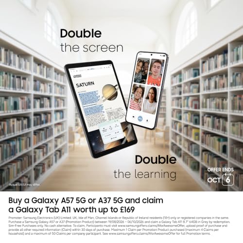 Thumbnail 1 de Samsung Galaxy A37 5G — Slim smartphone with AI features, 6GB RAM, 128GB storage