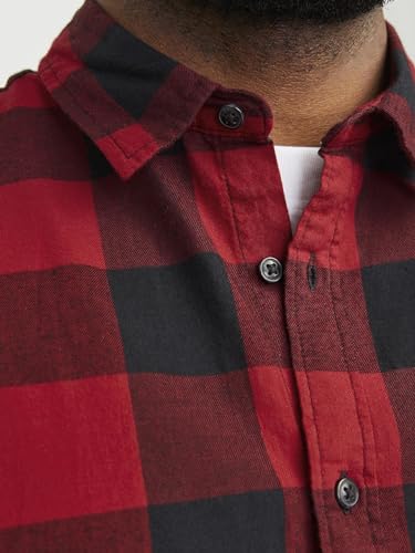 Thumbnail 6 de Jack & Jones Jjegingham Camisa L/S Ps Noos Roja 5XL