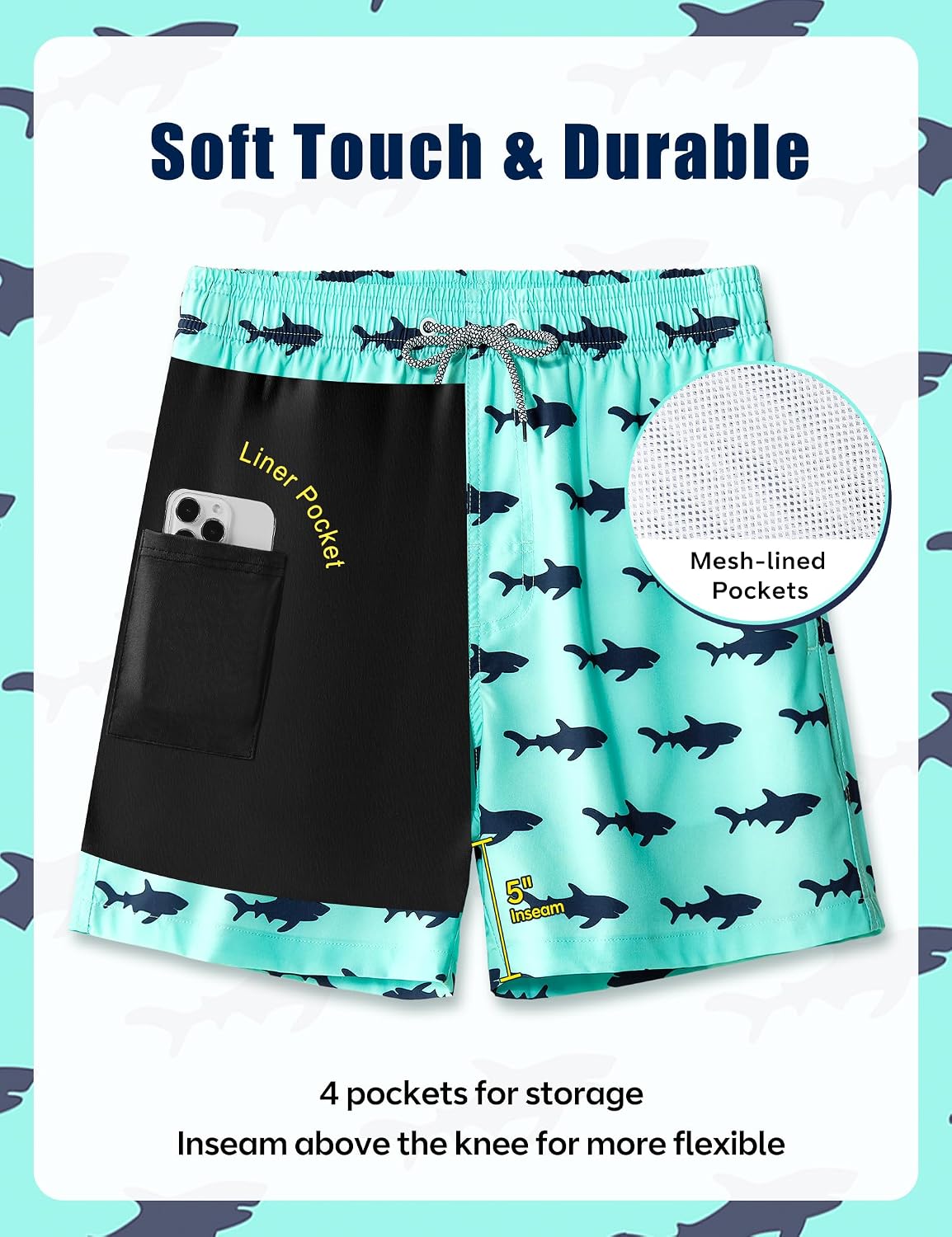 Detalle de 5 Inch Compression Liner Swim Trunks
