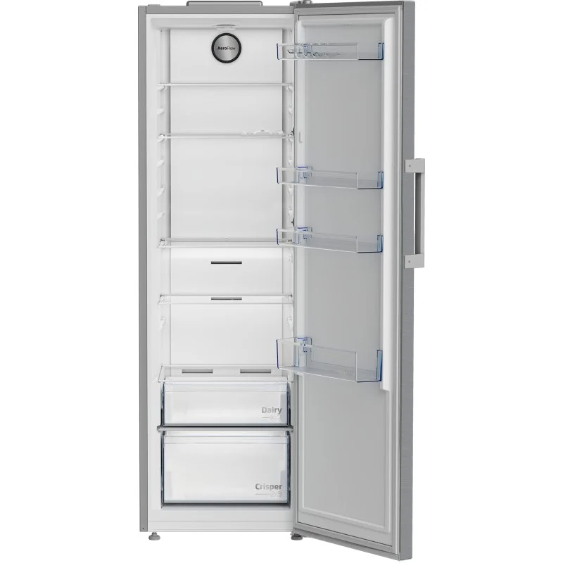 Detalle de Beko B1RMLNE444XB Frigorífico de una puerta en acero inoxidable