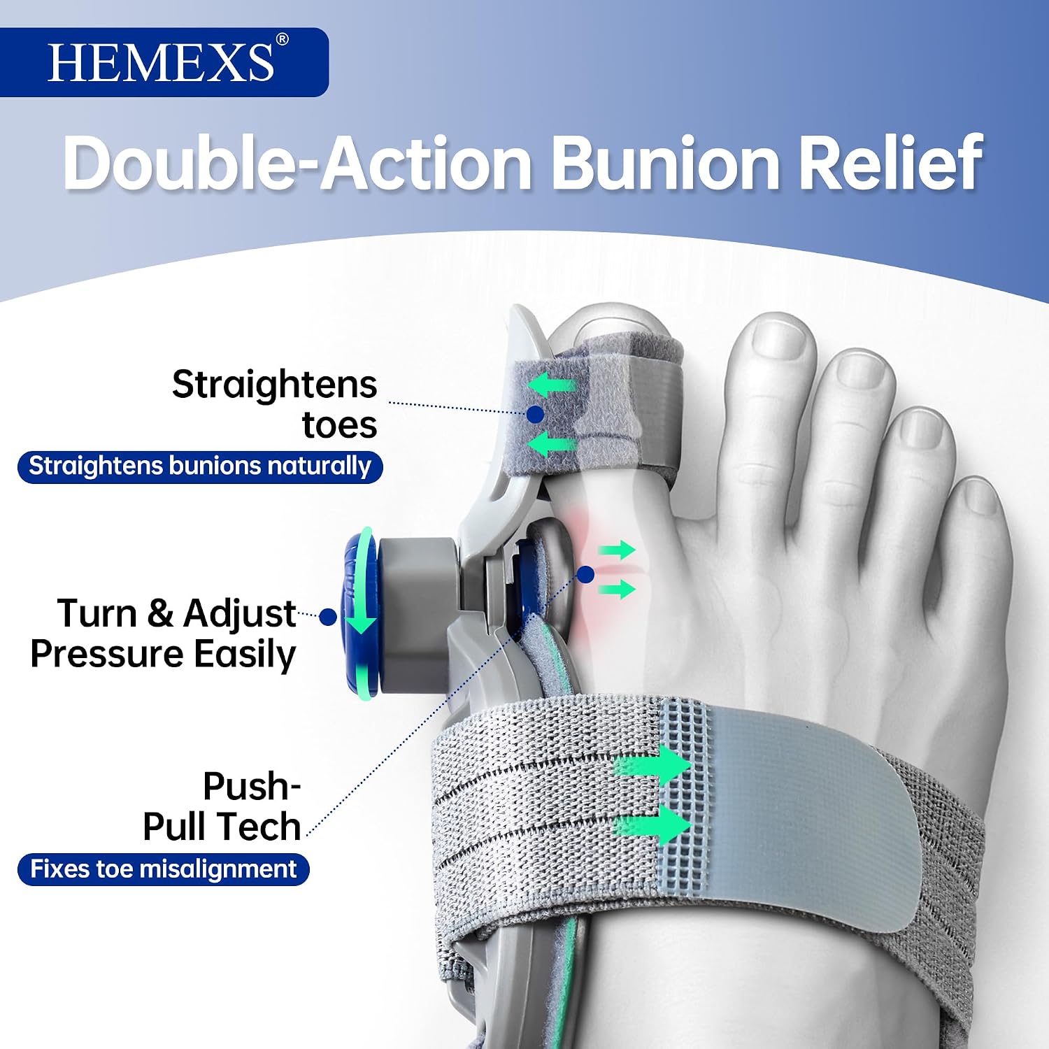 Thumbnail 4 de Bunion corrector with adjustable knob