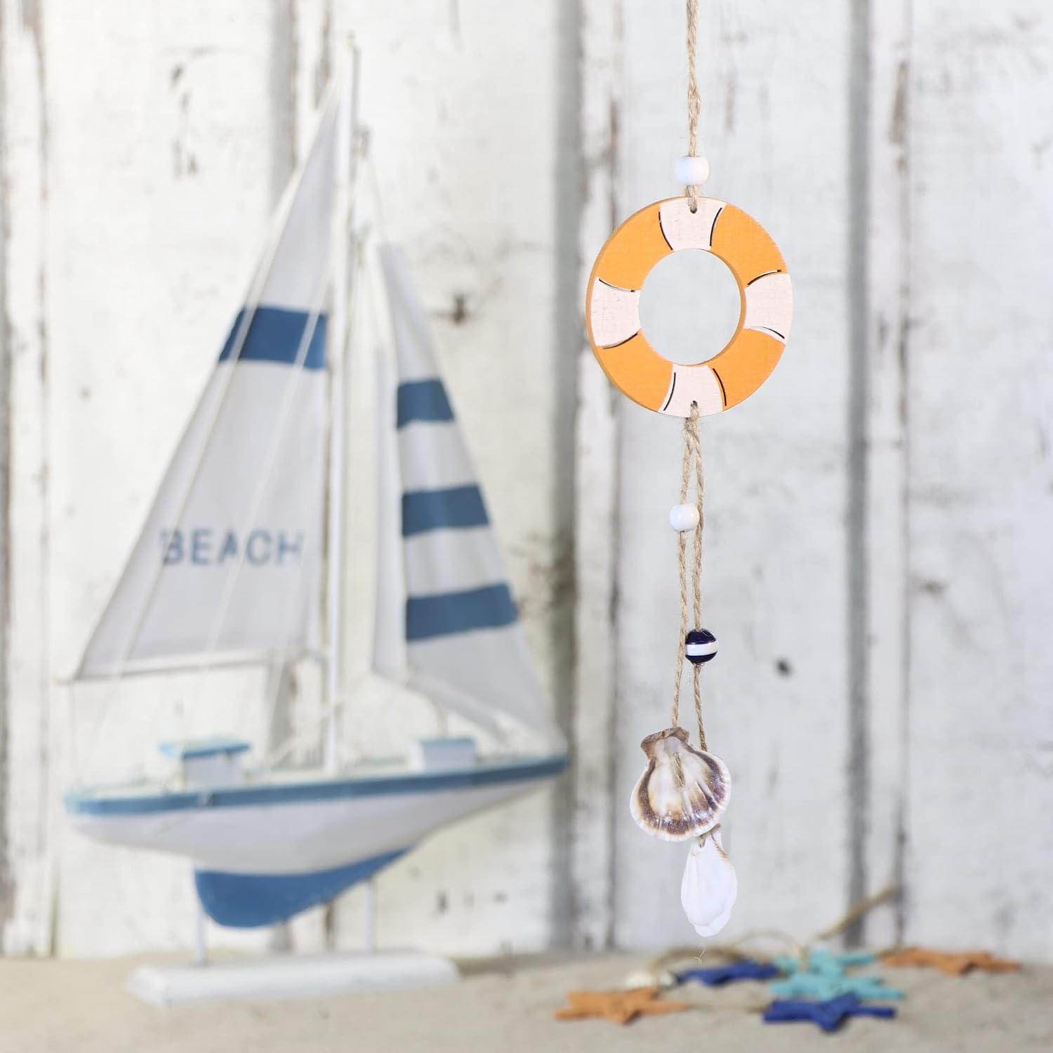 Detalle 2 de COM-FOUR® 3X décoration maritime 35 cm