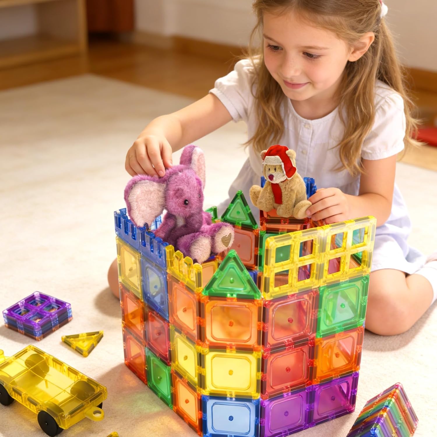 Thumbnail 6 de Coodoo 60-piece Magnetic Tiles STEM Toy 🧩