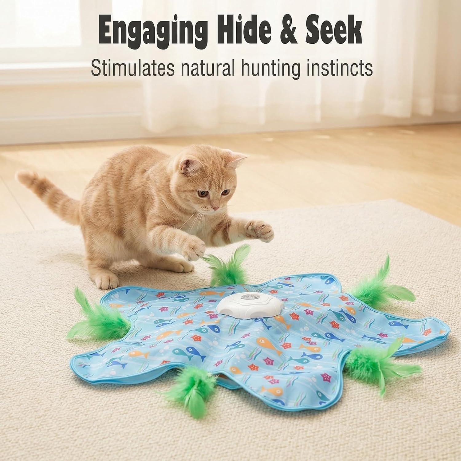 Detalle de Speedy Panther Interactive Cat Toy with Moving Feather