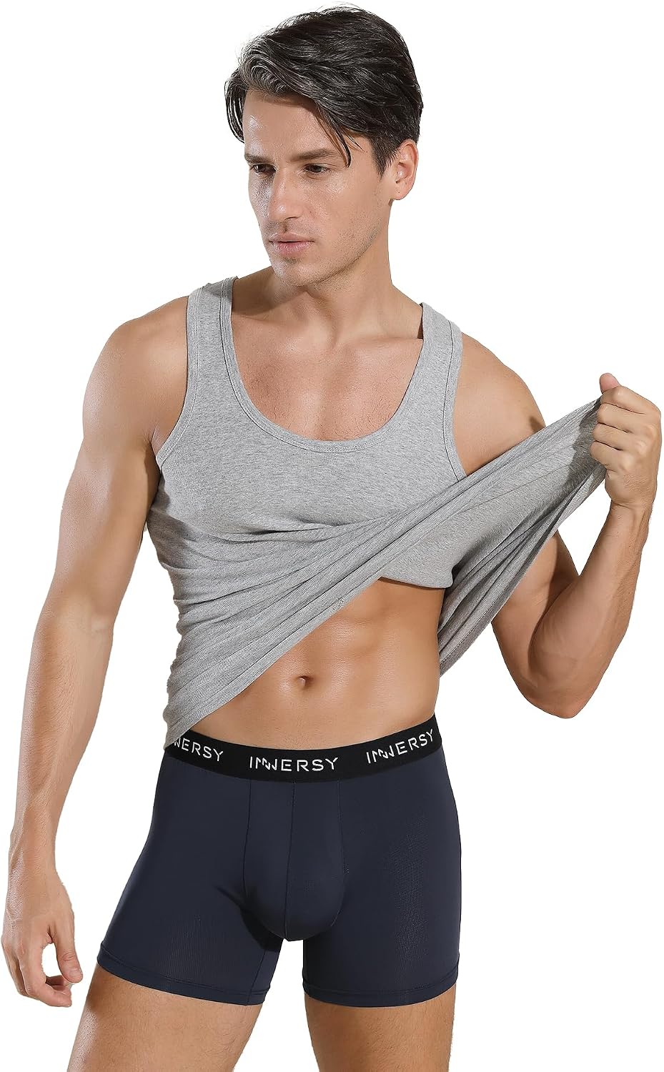 Detalle de INNERSY Mens Mesh Boxers Shorts Multipack (4 pack) with 3D Pouch Trunks