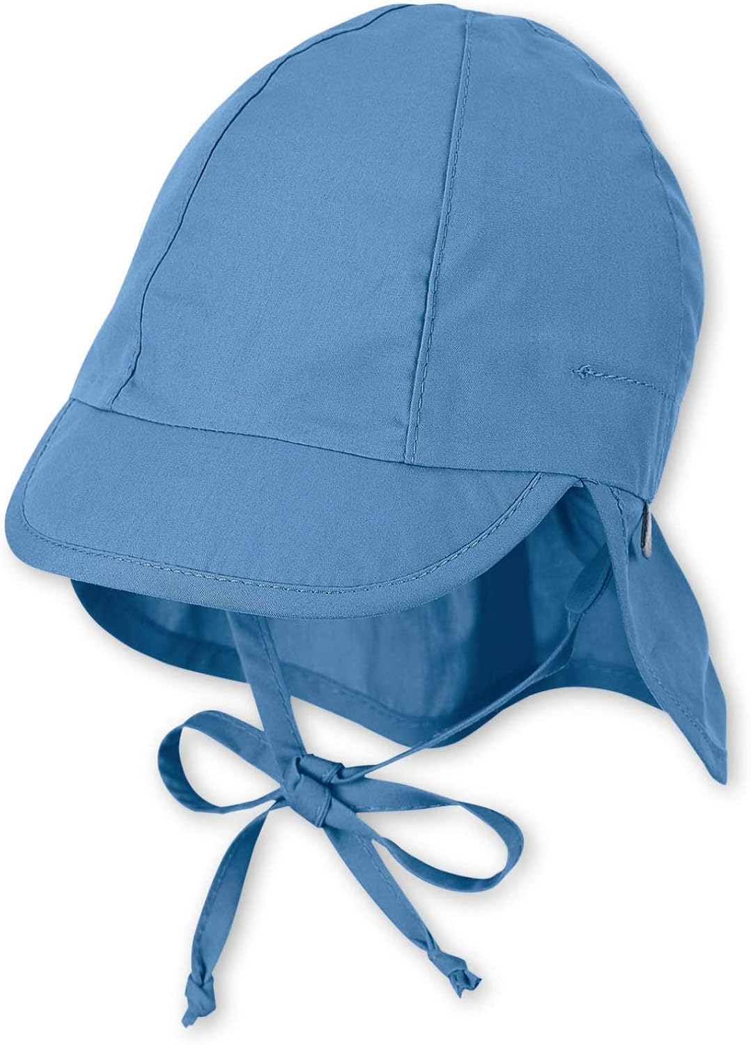 Detalle de Sterntaler Schirmmütze Nacken Basic – Unisex Baby- und Kinder-Mütze mit Nackenschutz, UV50+, Bio Popeline, eisgrün