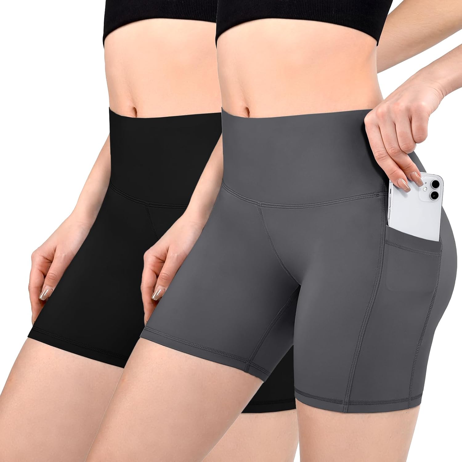 Thumbnail 6 de Sanpetix Radlerhose Damen mit Taschen – High Waist Short für das Gym