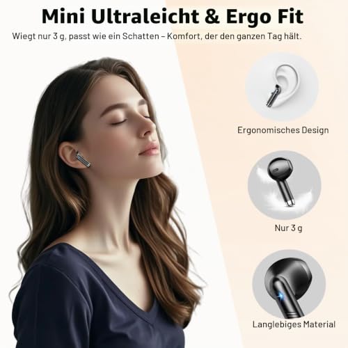 Thumbnail 4 de Drsaec J55: Bluetooth 5.4 In-Ear Kopfhörer – 6D HiFi, ENC & App-Anpassung
