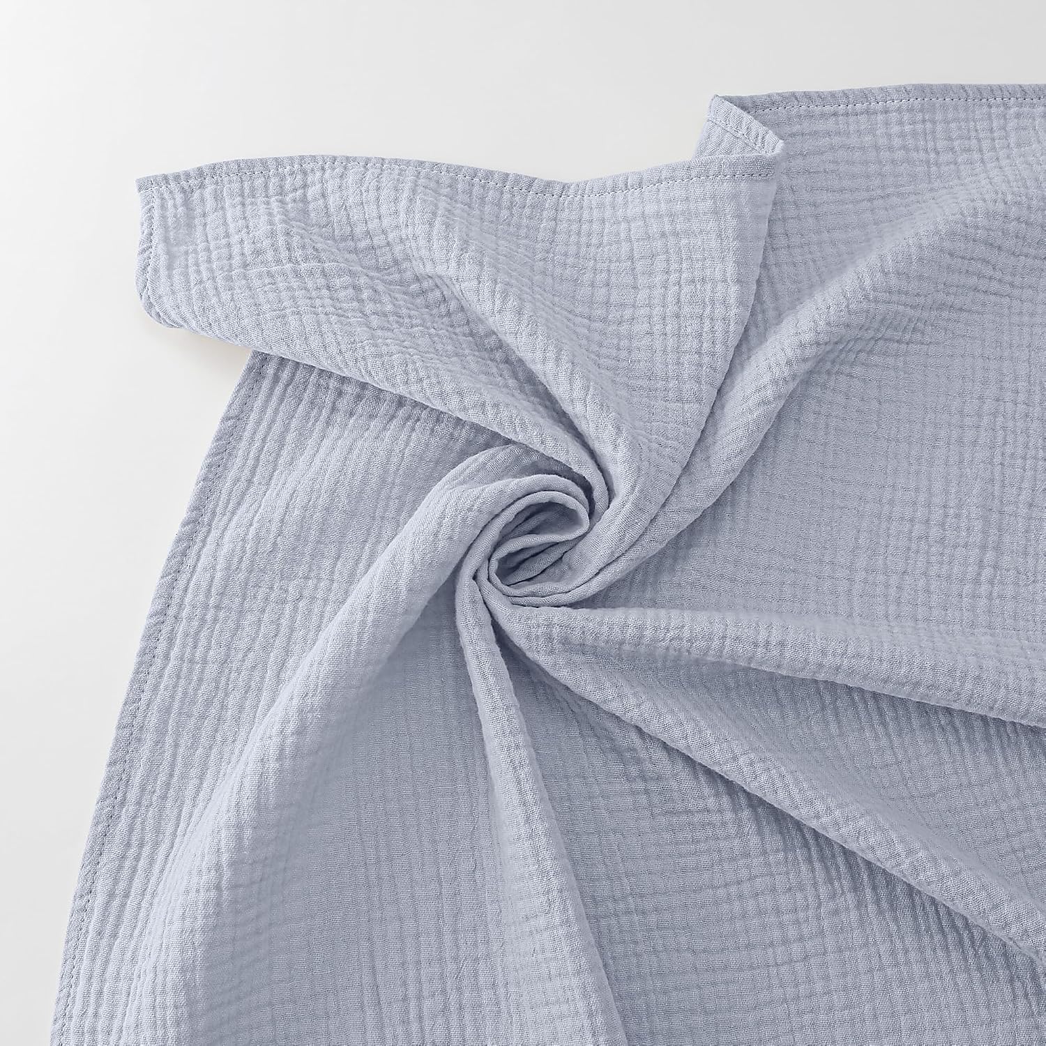 Thumbnail 5 de bearmoss Muslin Swaddle Blankets – 100% Cotton, 96x100 cm, 3 Pack (Blue Moon)