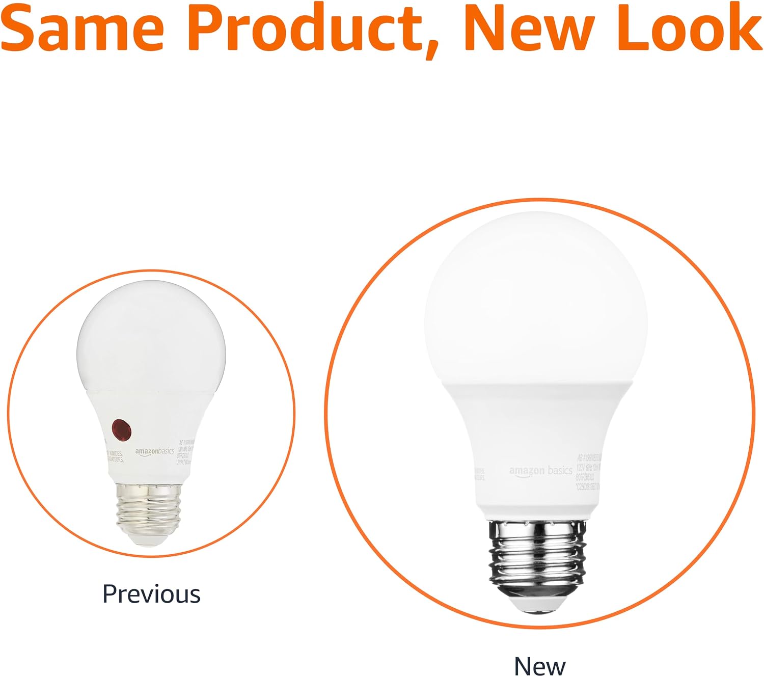 Detalle de Amazon Basics A19 Dusk-to-Dawn LED 9W 5000K Bulb