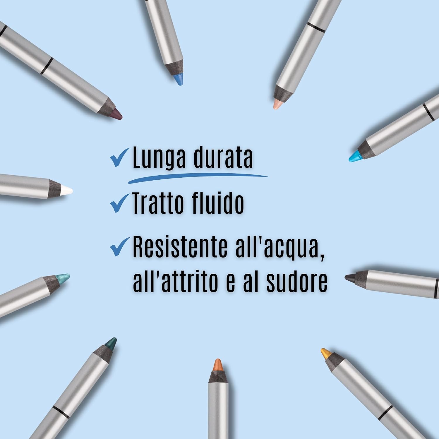 Detalle de Impala Matita Occhi Cremosa Waterproof Colore 311 Argento