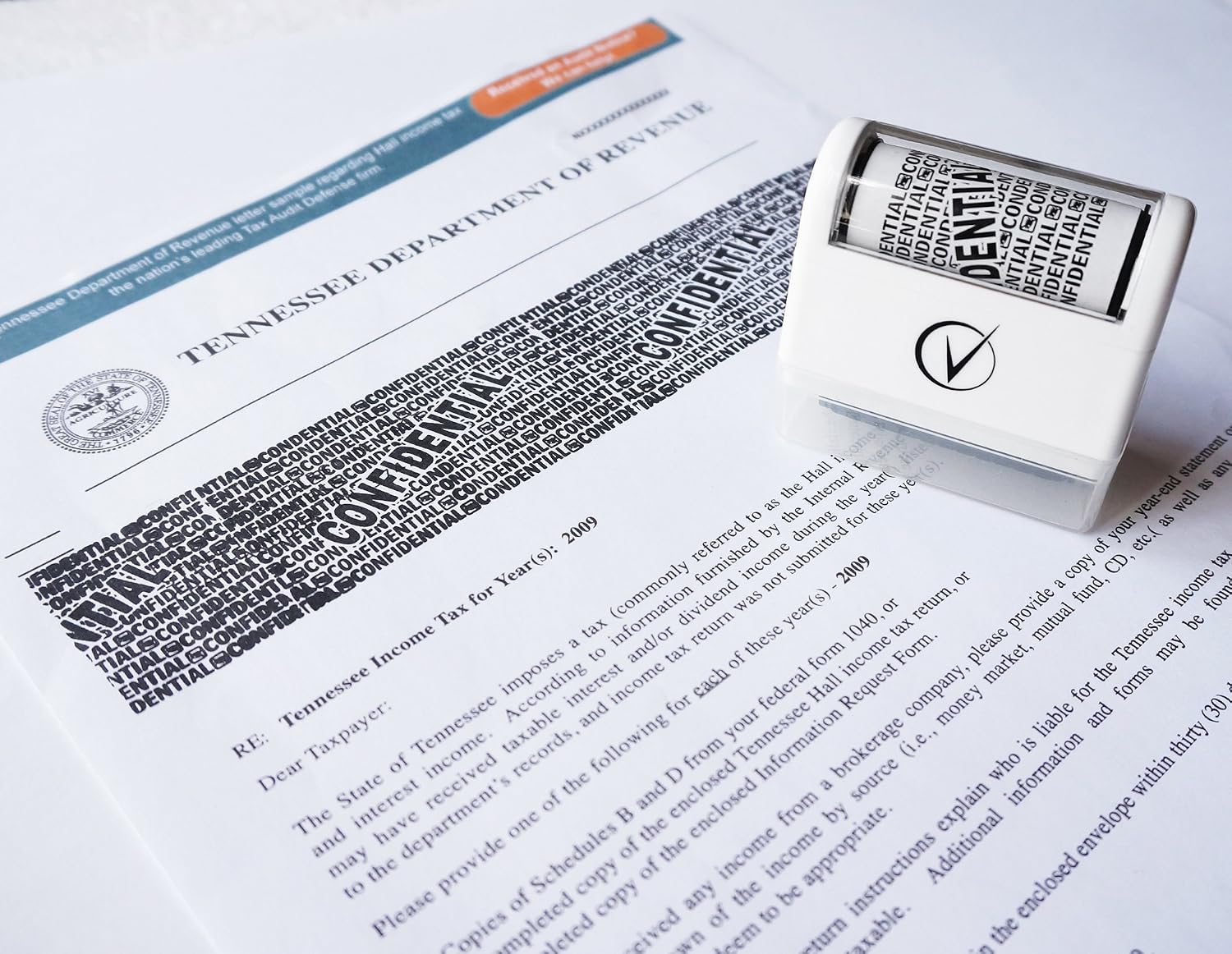 Thumbnail 6 de Vantamo Address Blocker Stamp: A Practical Privacy Roller for Everyday Documents