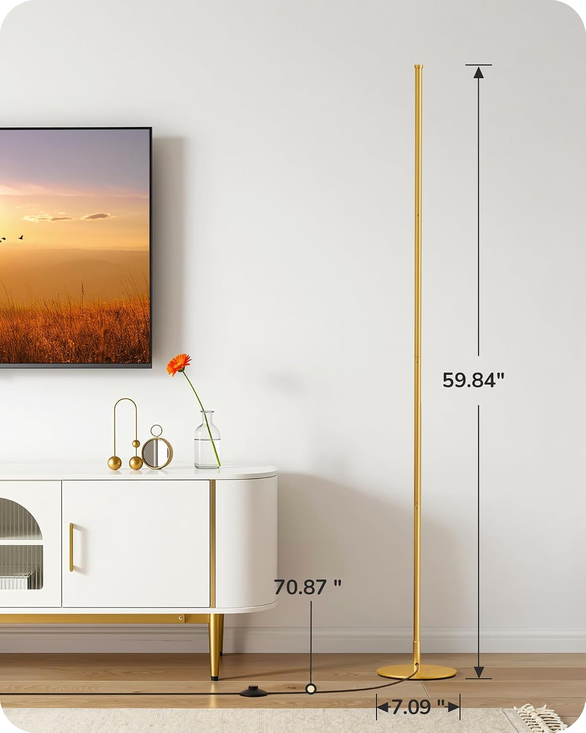 Thumbnail 6 de EDISHINE Floor Lamp 59.84-inch